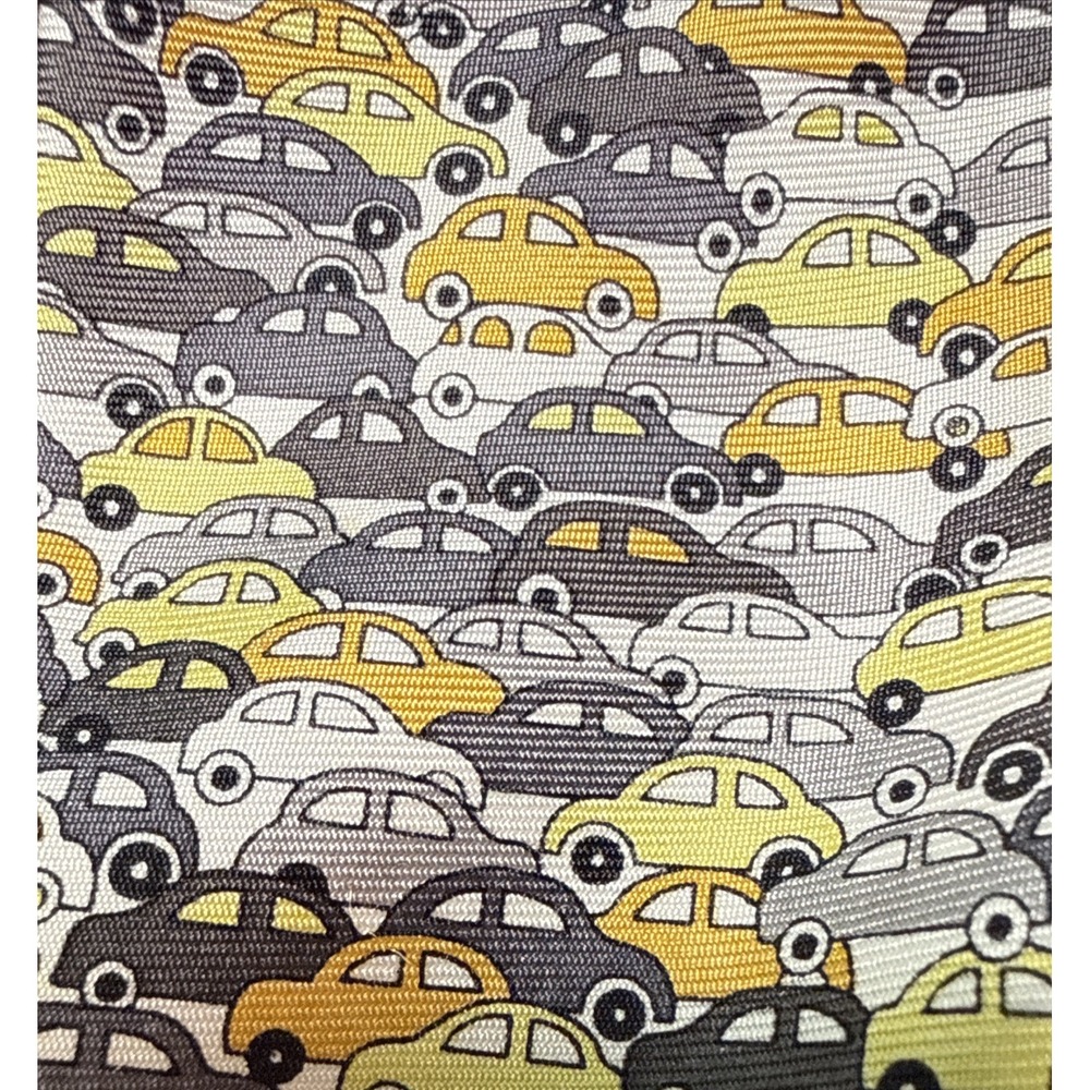 Liberty of London Men's Necktie Tie Silk Multi-Color Car Pattern 58" 3" 🚙🚘 - Picture 7 of 9